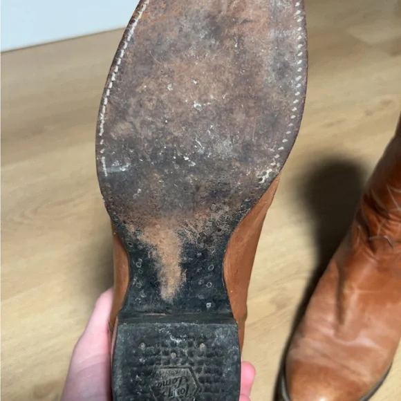 Men’s Tony Lama Cutter Toe Cowboy Boots - Picture 9 of 9